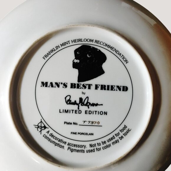Labrador Retriever Collectible Franklin Mint Decorative Plates Set Of 5 - Picture 9 of 14
